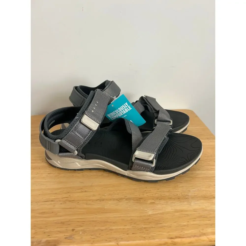 Reef Cross-Shore Sandals, Mens Size 11 NWT Gray/Tan